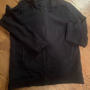 Calvin Klein Black Ribbed Collar Jacket